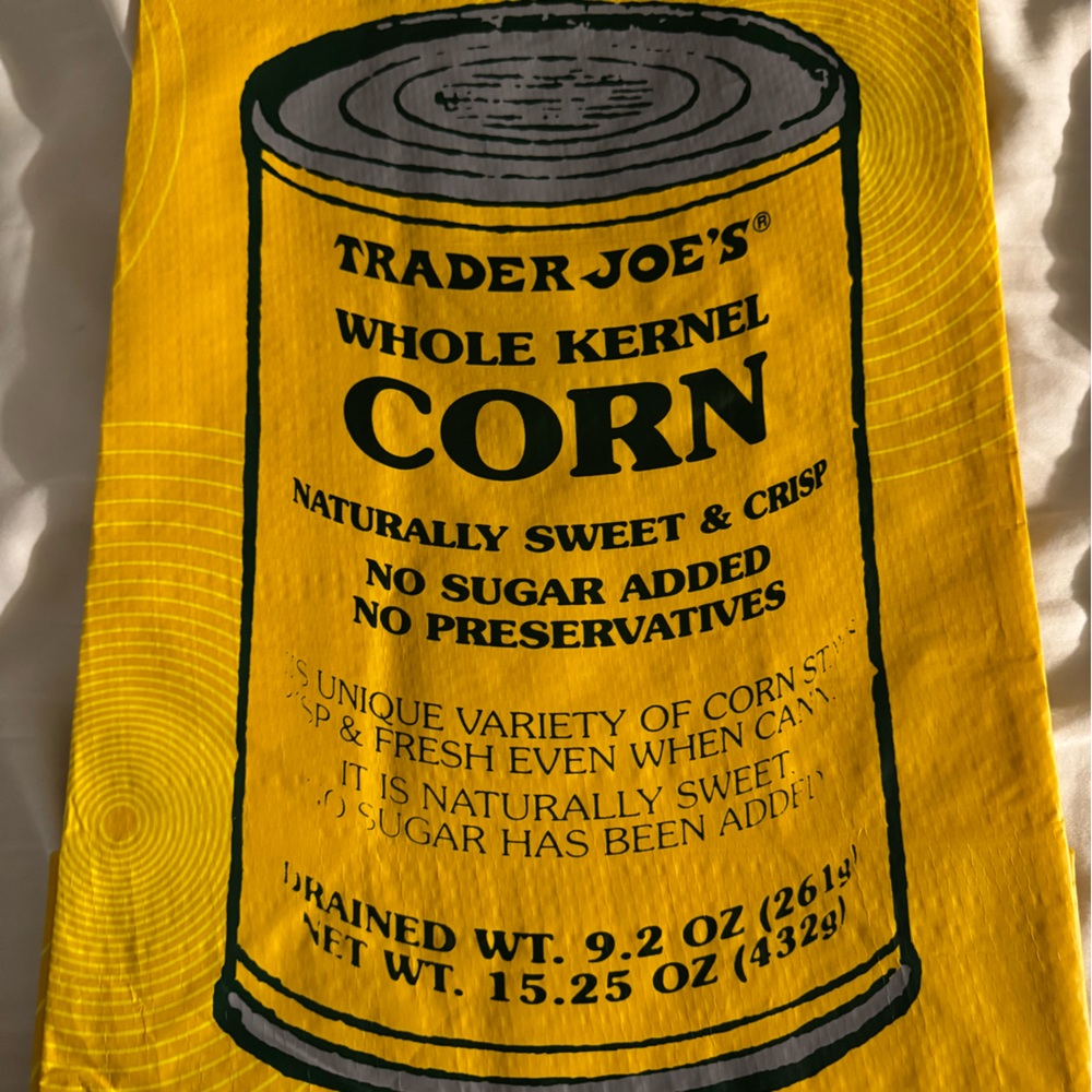 Trader Joe’s Mystery Pack Reusable Bag- Corn Bag